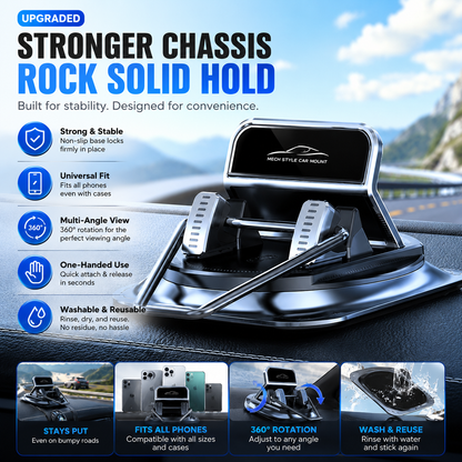 📱 Adjustable Car Phone Holder 360° Rotation 🔄